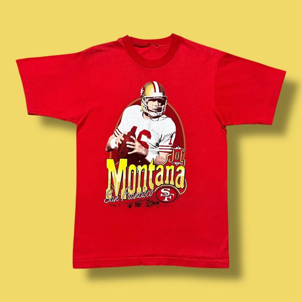 Vintage Joe Montana Shirt 90s Football Tee San Francisco 49ers 1990 S/M